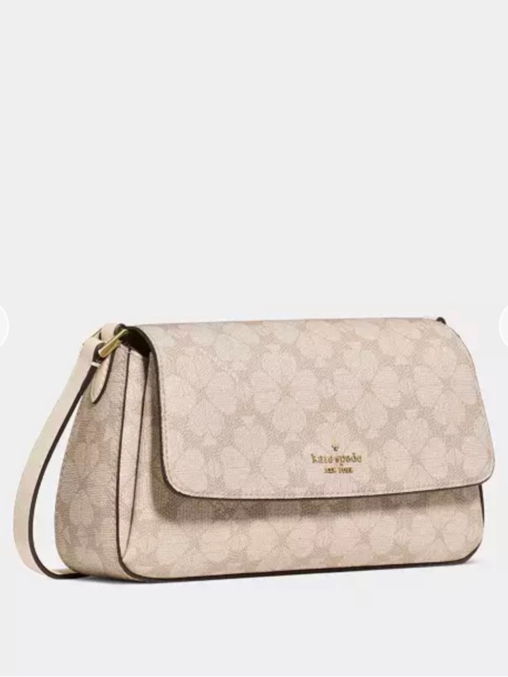 NWT kate spade beige floral crossbody bag